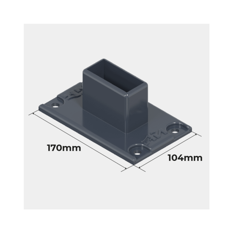 Zapata Fijación Cubierta para Coche Curvada en Aluminio 5x3 m