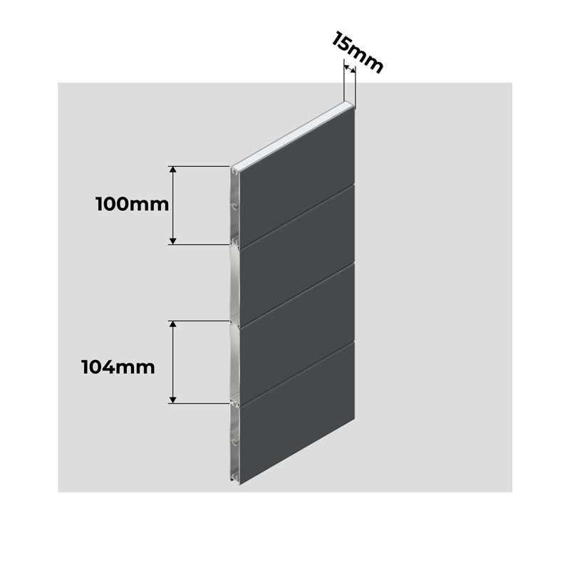 Dimensiones Láminas Vallas START en Aluminio con Láminas Juntas