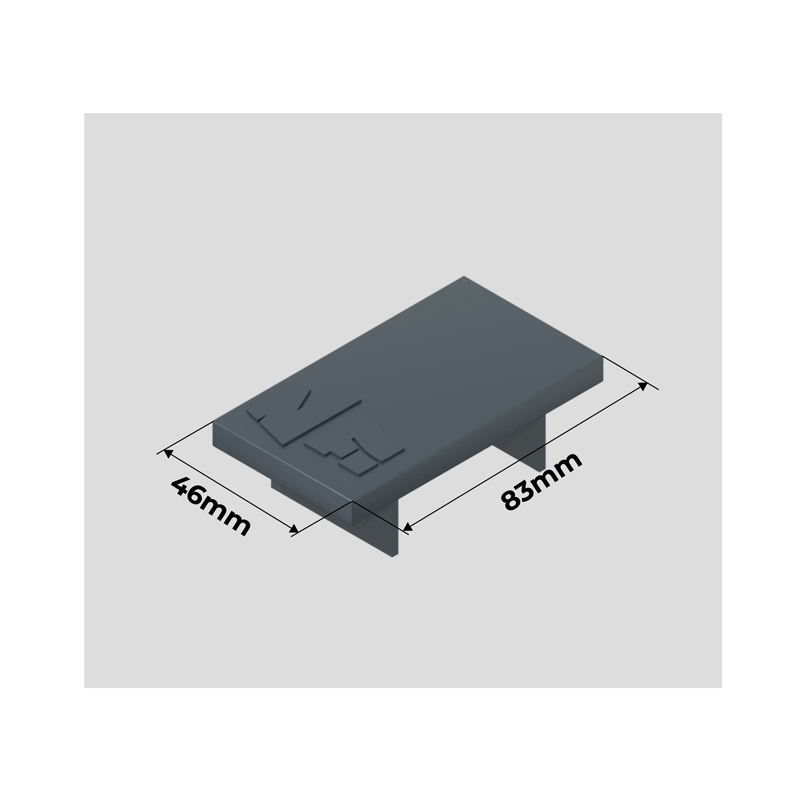 Dimensiones Tapa Vallas START en Aluminio con Láminas Juntas