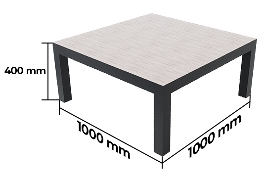 Dimensiones Mesa de Centro Mehetia Modelo 1