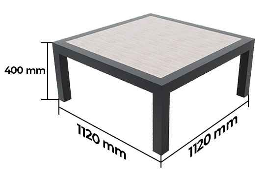 Dimensiones Mesa de Centro Mehetia Modelo 2