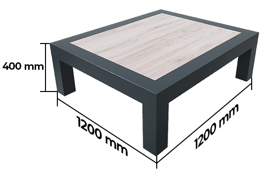 Dimensiones Mesa de Centro Mehetia Modelo 3