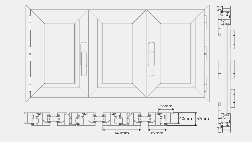 Medidas de la Puerta Acordéon