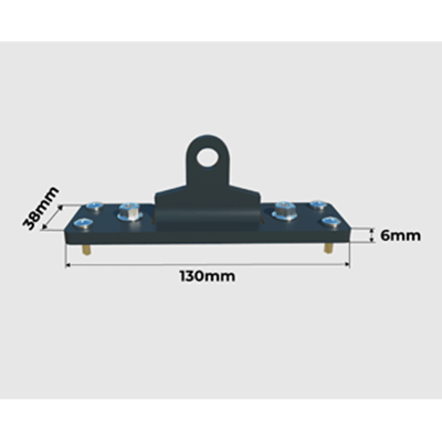 Dimensiones Soporte Inferior del Motor Pérgola Bioclimática Grandlux Adosada a Medida