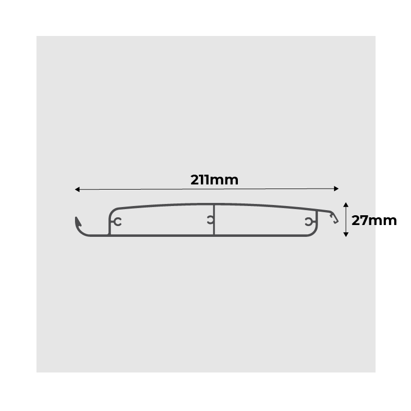 Medidas Lámina Orientable Pérgola Bioclimática Grandlux Adosada Hasta 3000 mm de Ancho