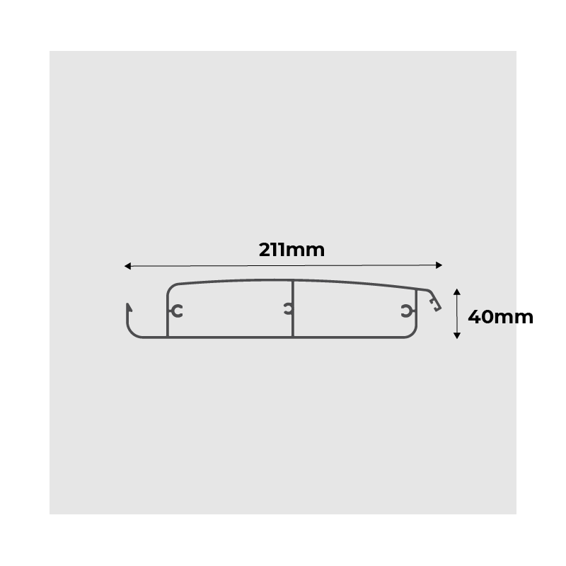 Medidas Lámina Orientable Reforzada Pérgola Bioclimática Grandlux Adosada de 3001 mm a 4999 mm de Ancho