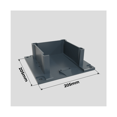 Zapata de Fijación Pérgola Bioclimática Grandlux Adosada Hasta 4999 mm de Ancho