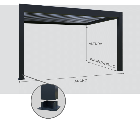 Presentación Pérgola Bioclimática Grandlux Adosada Standard