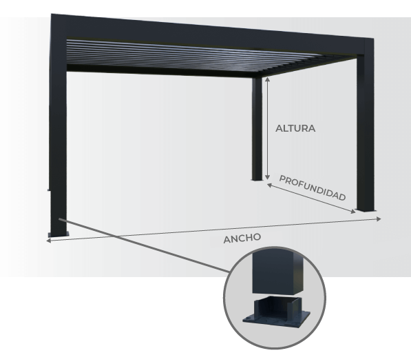 Presentación Pérgola Bioclimática Grandlux Autoportante Standard