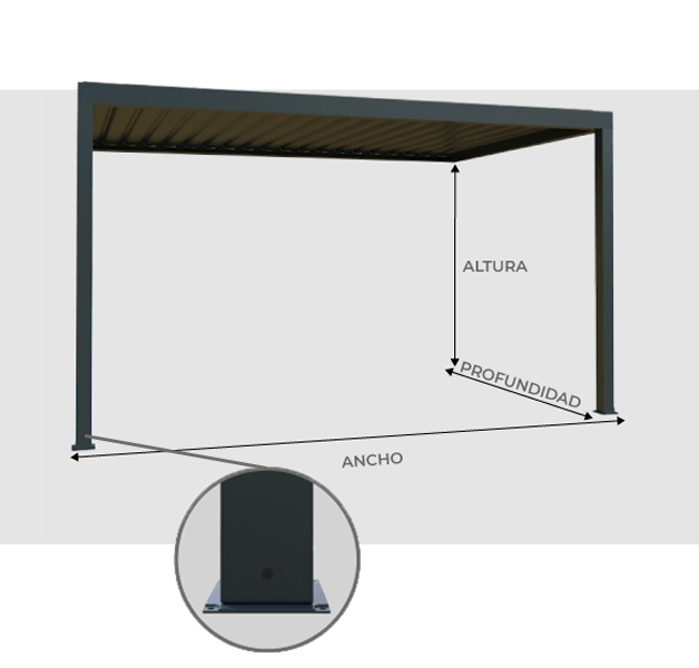 Presentación Pérgola Bioclimática Start Adosada