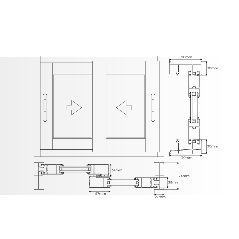 Dimensiones Puerta Corredera Pergolanda Super Precio 3x3 m