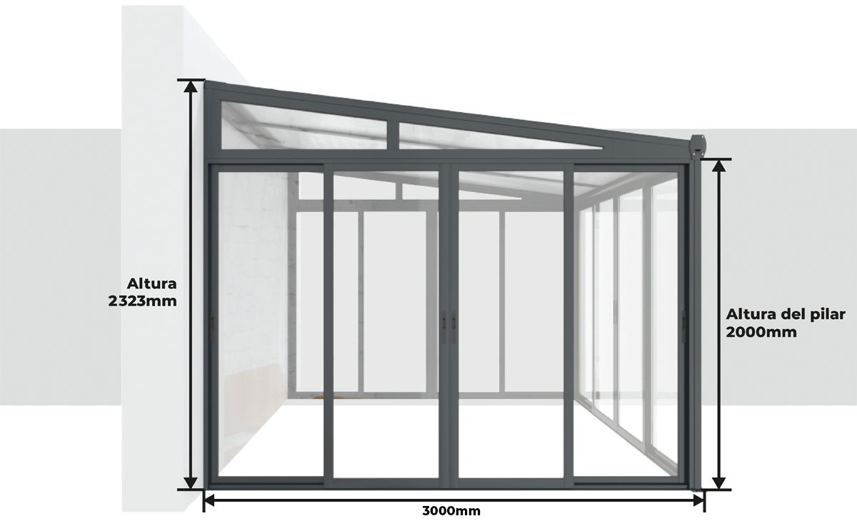 Dimensiones Pergolanda Super Precio 3x3 m