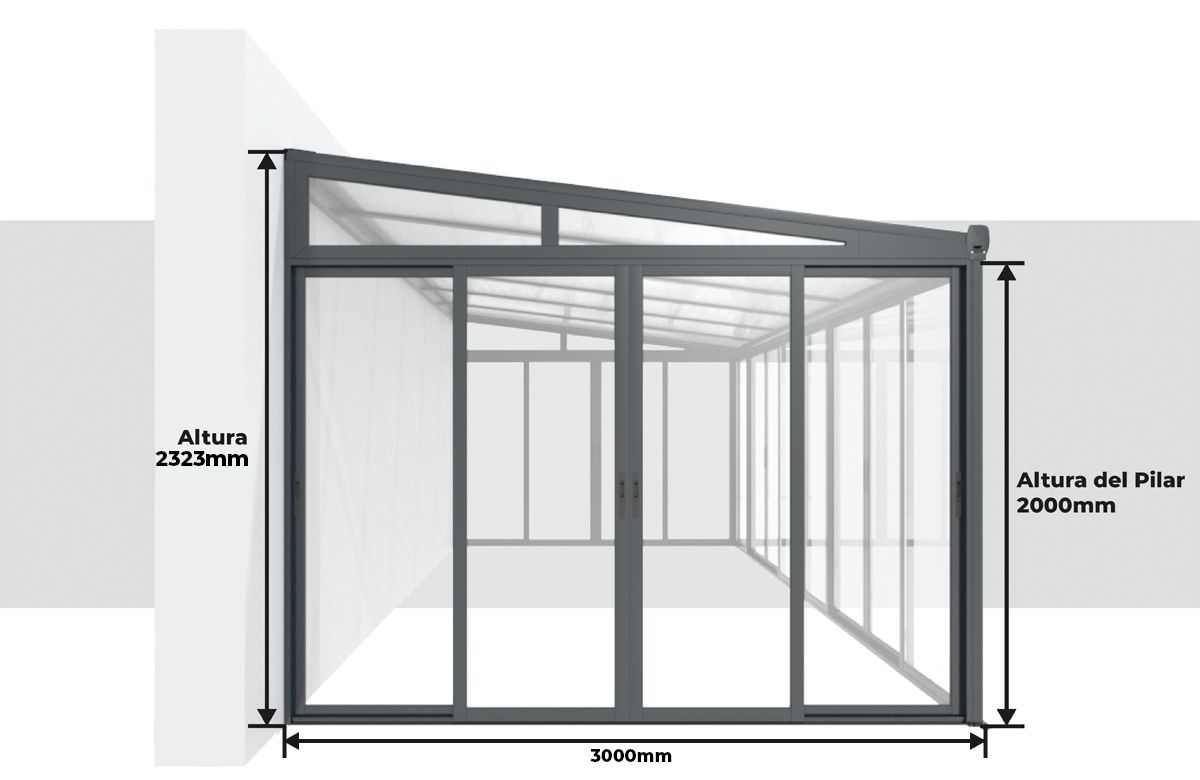 Dimensiones Pergolanda Super Precio 6x3 m