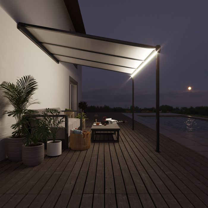 Iluminación LED Pérgola Aluminio Clásica a Medida