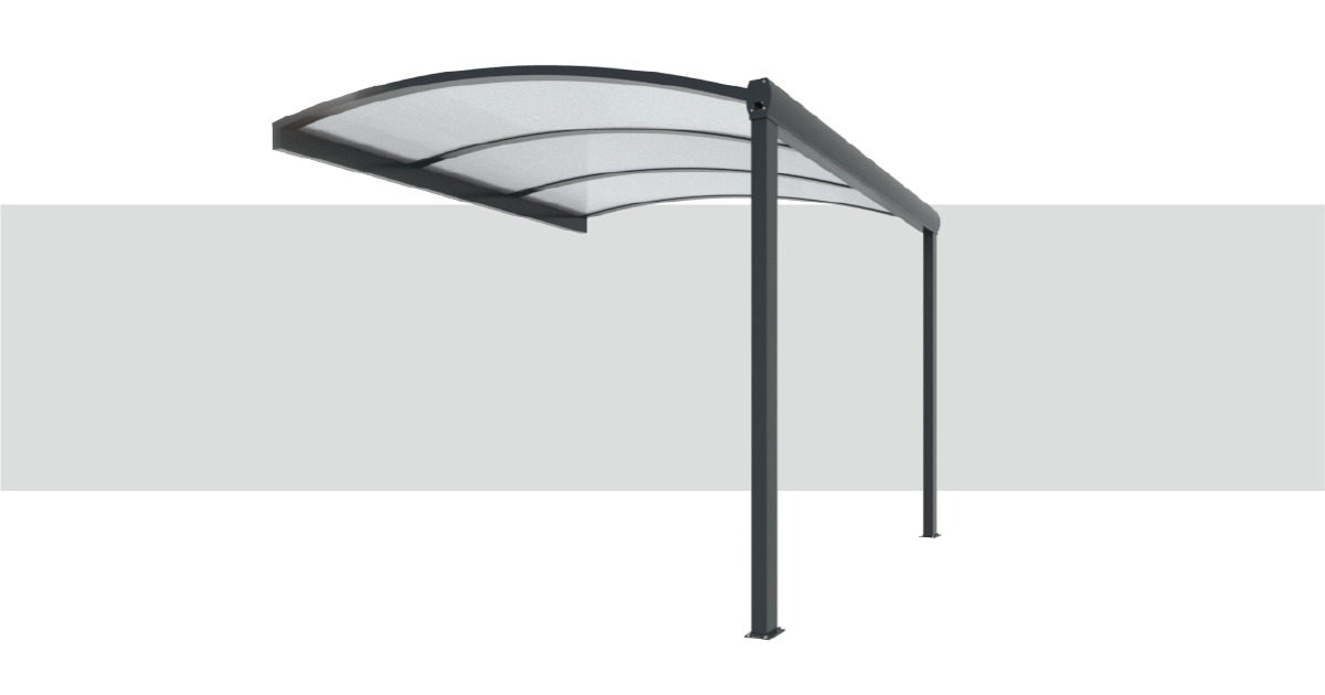 Suministro Pérgola Aluminio Clásica Standard con Tejado Curvo