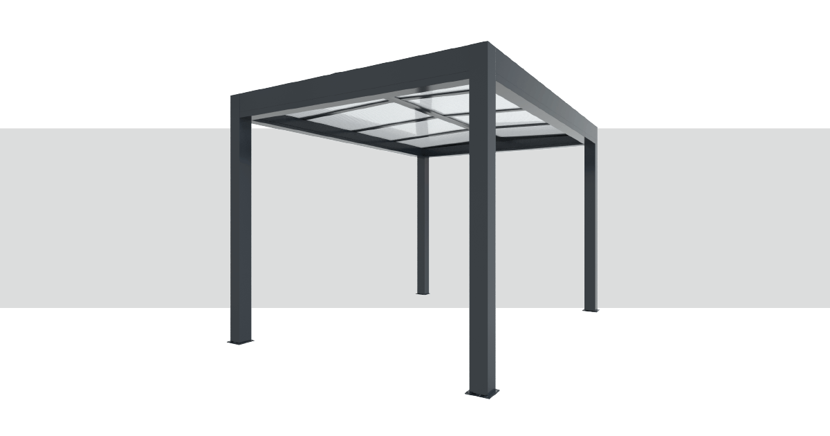 Suministro Pérgola Policarbonato Aluminio Grandlux