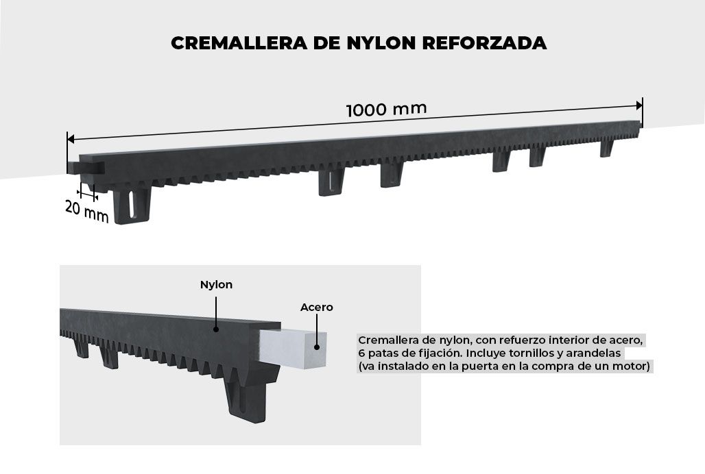 Cremallera de Nylon