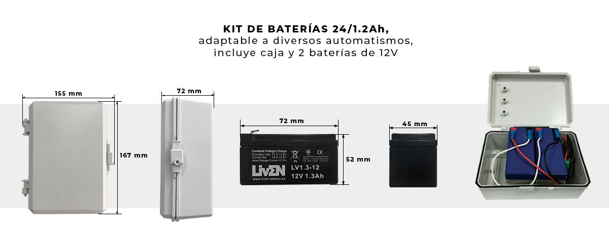 Kit Batería del Automatismo Sirius