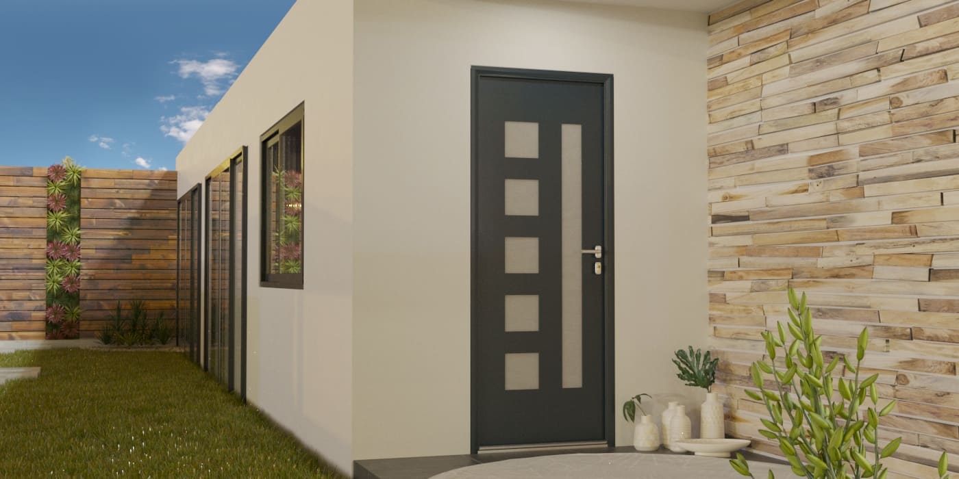 Puerta de Entrada en Aluminio a Medida Santorini - Imagen 1