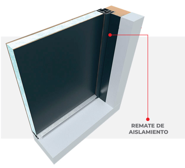 Remate de Aislamiento Puerta de Entrada en Aluminio